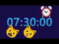 7 hour 30 minute Timer No Music with LOUD Alarm