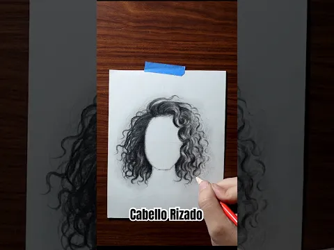 CÓMO DIBUJAR CABELLO RIZADO #dibujo #tutorial #comodibujar #arte #artist