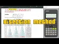 Arabic Bisection Method using the Calculator