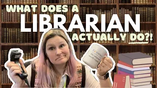 LIBRARY WORK What do Librarians actually do Day-in-the-life vlog