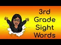 3rd Grade Sight Words - Mrs Vallejo