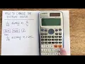Casio fx115ES Plus - Changing the display to decimals
