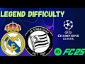 FC 25/REAL MADRID VS SK STURM GRAZ/LEGEND DIFFICULTY COMPETITOR MODE ACTIVATED/LEAGUE PHASE#fc25