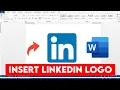 How To Insert LinkedIn Logo In Microsoft Word Insert LinkedIn Icon in Word
