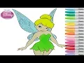 Disney Princess Coloring Book Pages Tinkerbell Rainbow Splash