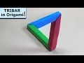 How to make the TRIBAR in Origami 3-D IMPOSSIBLE TRIANGLE Penrose Triangle
