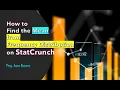 How to Find the Mean from Frequency Distribution Using StatCrunch
