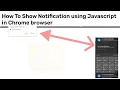 How to Create Browser Notifications with JavaScript Step By Step Master JavaScript Notifications