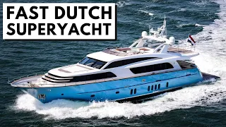 2021 VAN DER VALK “HELGA” Raised Pilothouse Fast Aluminum SuperYacht Tour