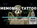 Memorial Tattoo Cat Using Cremation Ashes in Tattoo Ink For a Memorial Tattoo