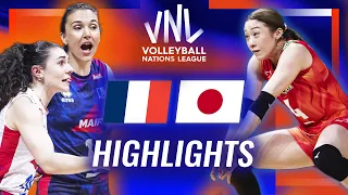 france vs japan highlights week 1 womens vnl 2026