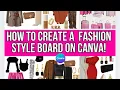 How to Create a Chic Fashion Style Board on Canva