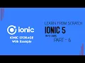 Ionic 5 Storage from ionic storage as service with example