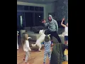 Chris Hemsworth and his kids dancing on Wrecking Ball