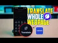 Translate Chinese Japanese or Any Website in Samsung Internet Live Demo