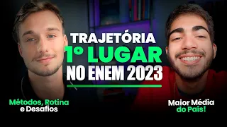 1º LUGAR GERAL do ENEM 2023: Entrevista Completa (Maior Média do ENEM)