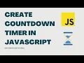 How to create a timer in javascript 2022