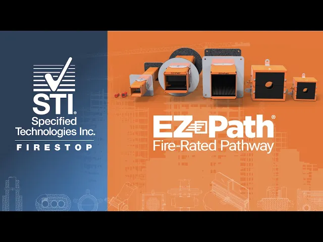 Рамка за 1х пожарна бариера EZP144WT EZ-PATH, LEGRAND, CM250230 с продукти от STI, сертифицирани за пожарозащита.