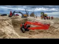 Download Lagu Story Line : RC Excavator Volvo, Hitachi Long Arm, Bulldozer Find Treasure In Beach