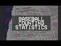 Baseball Stats Counting Stats