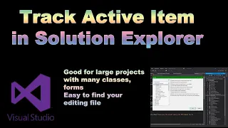 How to track your Active Tab or class in your Solution in Explorer in Visual Studio