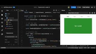 how to create a tab component using React js from scratch Mg Coding Fun