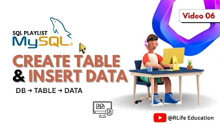 Database Table Creation in MySQL CREATE DB TABLE INSERT DATA LEC 6 Complete SQL Course