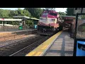 MBTA Lowell line train departs Wedgemere for Boston