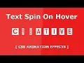 Text Rotate on Hover - CSS Hover Effects