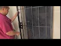 How to install a security screen door