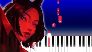 K/DA - FIRESTARTER ft. MIYEON and SOYEON of idle, Sophie Powers, Mimi Webb (Piano Tutorial)