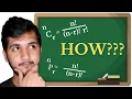 Derivation of Permutation and Combination Formula nPr and nCr Aptitude Test Preparation