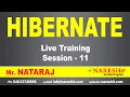Hibernate Live Training by Mr Nataraj Session-11