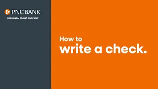 How to Write a Check Step-by-Step Guide from PNC Bank