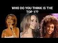 Mariah Carey | Celine Dion | Whitney Houston - Who can take the Gold Medal?