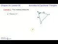 Geometry 4-6 Isosceles Equilateral Triangles