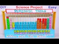 periodic table model 3d making science project DIY howtofunda craftpiller chemistry project