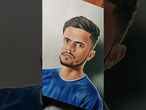 I Draw My First Self Portrait! #shorts #youtubeshorts #shortsart #art #3dart #portrait #rahiljindran
