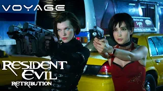 resident evil retribution alice u0026 ada fight the executioners voyage