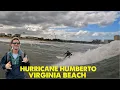 Surfing Hurricane in Virginia Beach Gnarly Onshore Conditions East Coast 4K