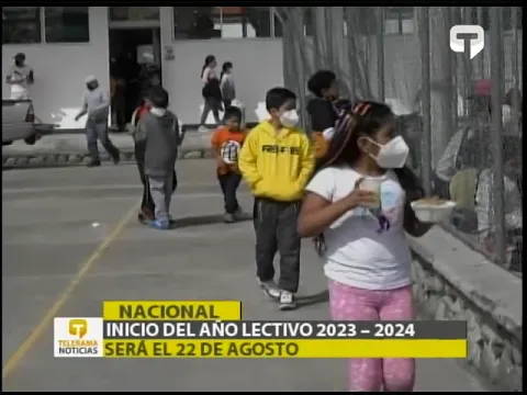 Inicio del año lectivo 2023 - 2024 será el 22 de agosto