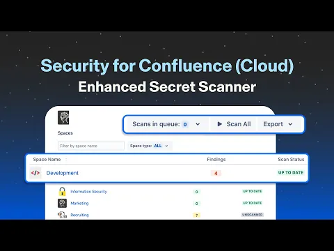 watch Security for Confluence Enhanced Secret Scanner by Soteri video