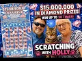 30 - 15 Million Diamond Can Holly Find the BIG WIN Florida Lottery Scratch Off