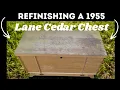 Lane Cedar Chest Makeover MCM DIY Furniture Flip before and after and tutorial