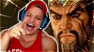 1v9 Nexus Comeback?! Say No More To Tyler1!! Twitch Rivals Scrims vs Yassuo... - Funny LoL Moments