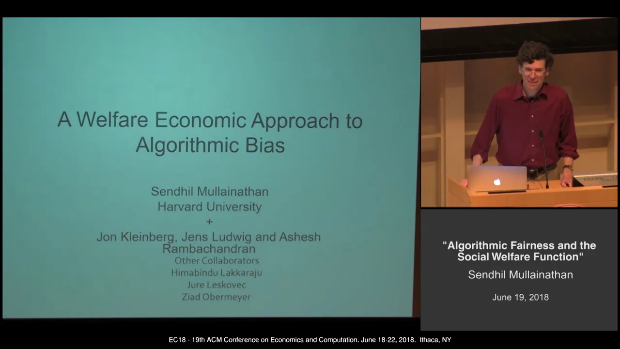 EC'18: Algorithmic Fairness and the Social Welfare Function