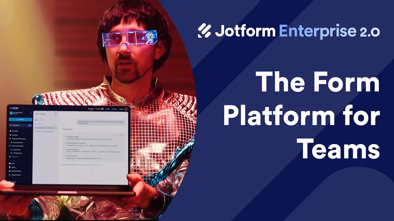 Jotform — Jotform Enterprise 2.0: AI-Powered Form Platform for Teams (YouTube video ad)