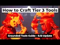Grounded How to Craft the First Tier 3 Tools Termite Axe and Black Ox Hammer