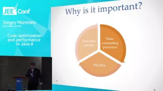 Code optimization and performance in Java 8 Sergey Morenets Ukraine