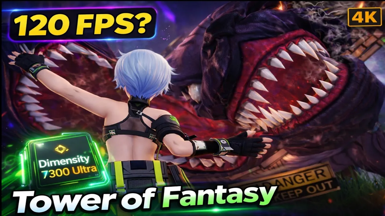 Tower of Fantasy no Dimensity 7300 Ultra | Teste de FPS e Desempenho!
